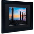 thumbnail image 2 of Trademark Fine Art "Jamaica Bay Sunset - NYC I" Canvas Art by David Ayash, Black Matte, Black Frame, 2 of 4