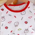thumbnail image 4 of Odeerbi 18M-9Y Niños Niñas Pijama de Verano de Algodón de Manga Larga Conjunto de Pantalones Suaves Con Estampado de Osos Juegos de Pijama de Dos Piezas, 4 of 4