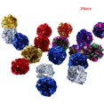 thumbnail image 1 of Bolas De Mylar Para Gatos, Papel De Anillo Colorido, Bolas Arrugadas Brillantes, Juguetes De Sonido (24 Uds), 1 of 8