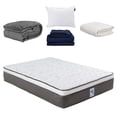 thumbnail image 1 of Colchón Queen Size Spring Air Le Mans con Edredón Homy Almohada One Sábanas Softy Protector de Colchón UltraSoft, 1 of 11