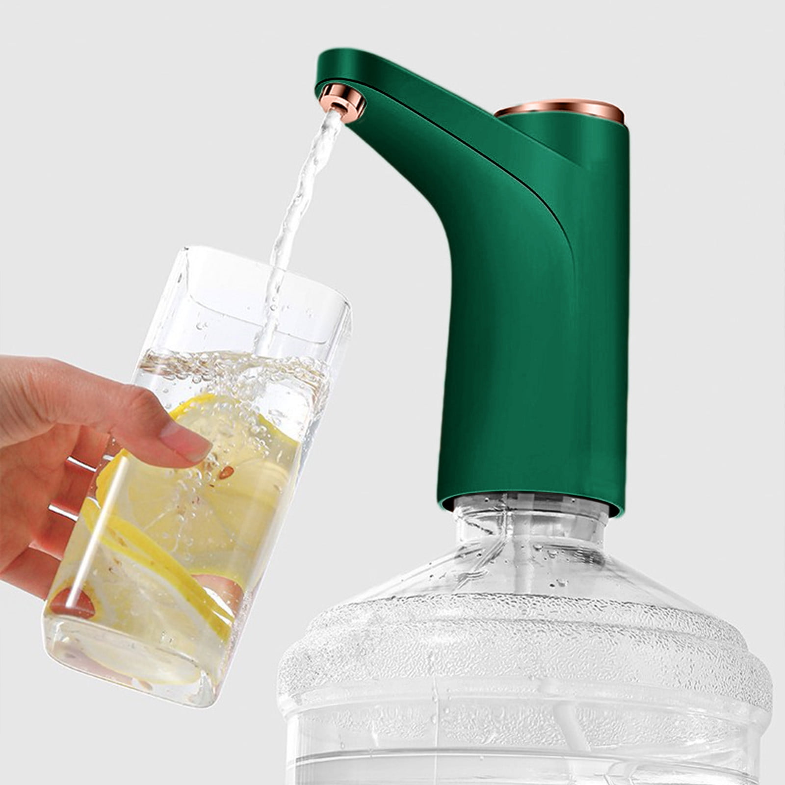 Bomba de botella de agua eléctrica portátil Dispensador de botella de agua de escritorio para botellas universales de 5 galones Dispensador de agua USB para oficina en casa al aire libre con tubería