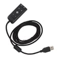 thumbnail image 1 of USB Audio Adapter, 2m Length USB To Audio Jack Sound Card Adapter Plug and Play LED Indicator  for  for, 1 of 7