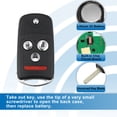 thumbnail image 4 of 4 Button Car Flip Keyless Entry Remote Control for Smart Fob OUCG8D-439H-A for Acura TL 2007-2008 313.8MHz 46 Chip, 4 of 6