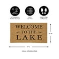 thumbnail image 7 of Evergreen 16 x 28 Inches Welcome to The Lake Door Mat | Non-Slip Rubber Backing | Dirt catching Natural Coir | Indoor and Outdoor Home Decor, 7 of 7