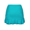 thumbnail image 3 of Hilor Women's Skirted Bikini Bottom High Waisted Swim Bottom Shirred Ruffle Swim Skirt, 3 of 4