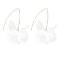 thumbnail image 1 of Pendientes de resina con borlas de pétalos de rosa bohemia - Pendientes de pétalos en capas - Pendientes de borlas de flores exageradas con personalidad, 1 of 5