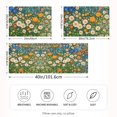 thumbnail image 2 of Yayeee Pillowcase Queen Size Set of 2 Satin Wrinkle Resistant Pillow Case, Orange Floral Garden, 2 of 8