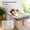 Natural Color Wood with Gray Bed, variant on Cat Perch for Window Sill with Orthopedic Hammock Design, Premium Hardwood & Metal Frame, Large Cat Window Seat, Dark Brown Wood, 24''W