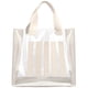 thumbnail image 1 of Bolso de compras transparente de PVC para mujer a la moda, bolso grande de retazos (beige) Tmvgtek Oficina Multiescena Multifunción, 1 of 9