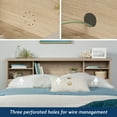 thumbnail image 5 of Sauder River Ranch Engineered Wood Headboard in Harvest Walnut, 5 of 11