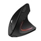 thumbnail image 1 of Ratón óptico ergonómico inalámbrico vertical silencioso para computadora Negro diestro, 1 of 9