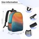 thumbnail image 5 of Easygdp yellow orange and teal Mochila Ligera de 15 Pulgadas para Estudiantes, Mochila Cómoda para la Escuela y Viajes, Correas Ajustables, 5 of 6