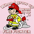 thumbnail image 2 of CafePress - When I Grow Up Firefighter Infant Bodysuit - Baby Light Bodysuit, Size Newborn - 24 Months, 2 of 4