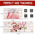 thumbnail image 3 of Merry Christmas Kitchen Rugs and Mats Set of 2,Pink Christmas Trees Santa Claus Joy Xmas Winter Holiday Sink Floor Mat Non Skid Washable for Home Farmhouse Christmas Decor 17"x47"+17"x30", 3 of 6