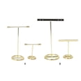 thumbnail image 3 of ruzhgo 2Pcs Earring Earrings Holder Delicate Rack Multifunctional Ring Organizer Necklace Jewelry Household Dressing Table T-shaped round rack T-shaped round rack, 3 of 6