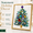 4# Purple Star, variant on Jeweled 3D Christmas Tree Transparent Framed Art, Gold-Tone Frame with Rhinestones, Pearl Beads & Faceted Gems, Indoor Tabletop Holiday Decor for Mantel, Shelf, Desk & Entryway
