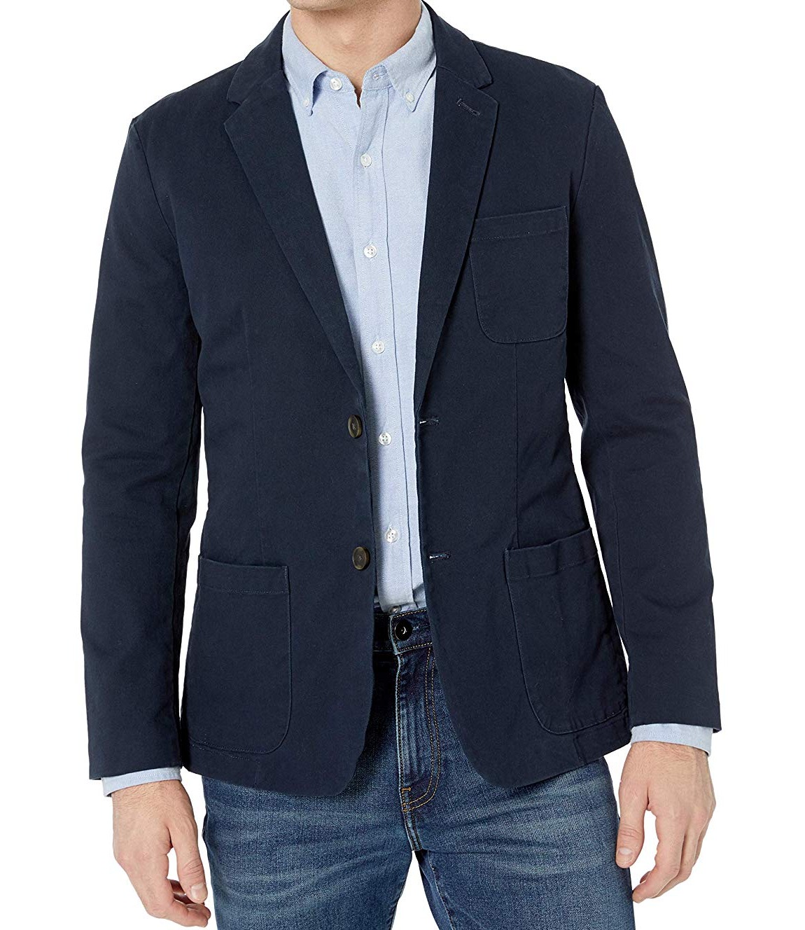 Goodthreads Mens Sport Coat TwoButton Slim Fit Twill 2XL