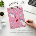 thumbnail image 4 of FMSHPON Fantasy Unicorn Cakes Donuts Pink Clipboard Hardboard Wood Nursing Clip Board and Pull for Standard A4 Letter 13x9 inches, 4 of 7