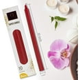 DecorRack 6 Red Taper Candles, 10 inch, Unscented