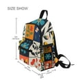 thumbnail image 3 of FORMRS School Backpack with Front Zippered Pocket 12" Student Travel Daypack, Floral Patterns, 3 of 6