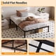 thumbnail image 4 of 14-pulgada tamaño completo-size negra metal marco de cama: con almacenamiento space, high bearing capacity, heavy-duty sturdy mattress foundation, easy to assemble, no box spring required, 4 of 5