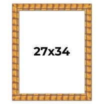 27x34 Frame Beige Real Wood Picture Frame Width 3 inches | Interior Frame Depth 0.5 inches |