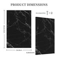thumbnail image 5 of Kll Black Marble Texture Abstract Wall Plate,Gloss Finish,Standard Size 1 - 5" X 3", Polycarbonate Thermoplastic,Electric Receptacle Plug Covers, 5 of 8