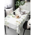thumbnail image 6 of Eucalyptus Table Cloth, Sage Green Brown Leaf Boho Minimalist White Waterproof Tablecloth for Rectangle Tables, Reusable Washable Fabric Table Cover for Restaurant Kitchen Dining Tables 60"x120", 6 of 6