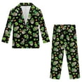 thumbnail image 4 of Xoenoiee Sugar Skull Hat Shamrock Heart Print Kids Suits for Boys St. Patrick's Day 2 Piece Tuxedo Including Jacket and Pants for Festive Gatherings Wedding, Size 13-14 Years, 4 of 7