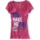 thumbnail image 1 of Camiseta gráfica Aeropostale You Make Me Feel So Awesome rosa mediana, 1 of 1