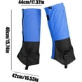 thumbnail image 2 of Snake Gaiters for Men - Waterproof Ski Boot Leg Protector | Adjustable Portable Outdoor Leg Guards with Durable Anti-Slip Material, Lightweight & Breathable for Hiking Climbing Trail Running Wading, 2 of 9