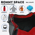 thumbnail image 5 of J World Copper 56L Duffel Bag - Red/Black, 5 of 6