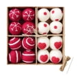 thumbnail image 2 of Qocolhg Christmas Felt Balls, 16 Pcs Christmas Ball Ornaments in Wool Felt Christmas Hanging Ornaments Balls for Christmas Tree Decorations, Christmas Ornaments Clearance, 2 of 4