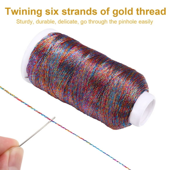 UPGRATOR 1 Set Hand Quilting Thread Kit Silk Multi-colored for Quilters