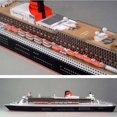 thumbnail image 3 of OUSITAID 1PC 1/400 Diy 3D Paper Battleship Queen Mary Ii Of England Ship Model Kit, 3 of 6
