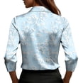 thumbnail image 5 of TaTaai Women's Fashion Spring/Summer Fashion Printed 3/4/7 Sleeve Collar Deep V-neck Top Gift, 5 of 6