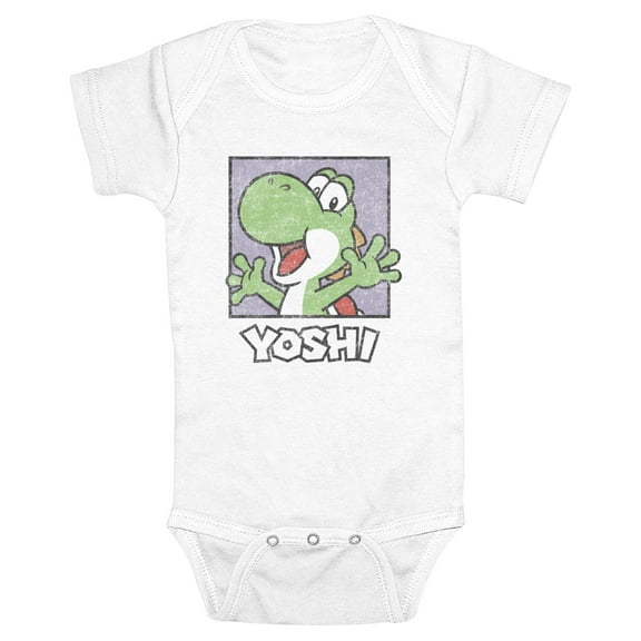 Infants' Nintendo Distressed Yoshi Portrait Bodysuit