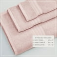 thumbnail image 4 of Great Bay Home Quick-Dry 100% Cotton 6 Piece Towel Set, Pink., 4 of 6