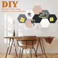 thumbnail image 3 of czcpp-8Pcs Hexagon Felt Cork Board Tiles, Self Adhesive DIY Bulletin Board Pin Board for Office School Home Wall Decor Stickers Memos Photos Display (Camel & Grey), 3 of 4