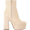 thumbnail image 6 of Jessica Simpson Madlaina Chalk Faux Patent Mid Calf Side Zip Block Heel Boots (Chalk, 8), 6 of 6