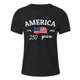 thumbnail image 4 of Ramiter Men's America 250Th Anniversary Printed T-Shirt Patriotic Falg Shirts for Men(Black,S), 4 of 5