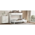 thumbnail image 5 of Generic White Twin Murphy Bed with 3 Drawers - Space Saving Wall Bed Desk, No Box Spring Needed, 400lb Capacity, for Small Spaces, Home Office, Studio Apartment, 5 of 9