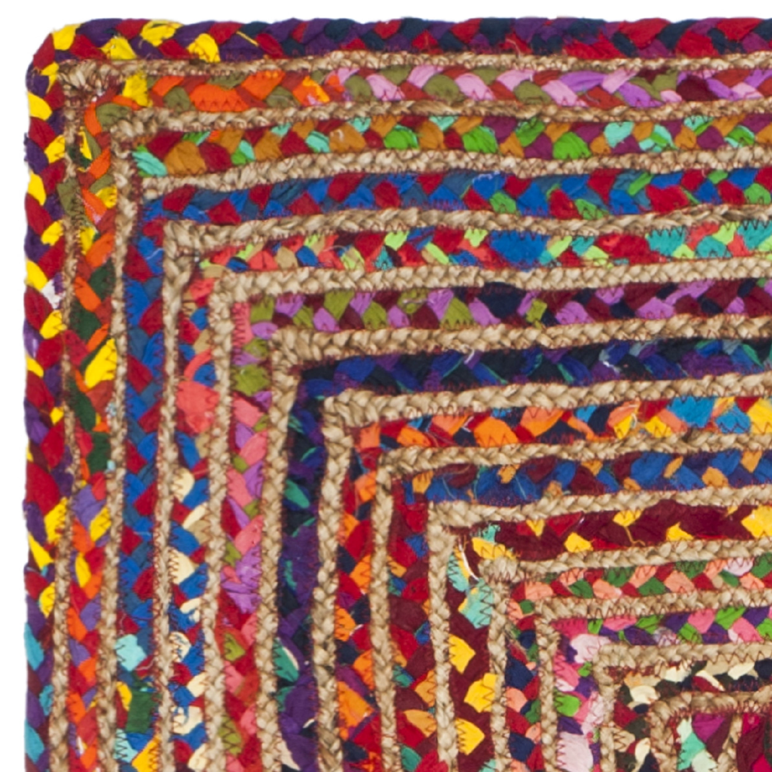 SAFAVIEH Cape Cod Miah Geometric Runner Rug, Red/Multi, 2'3" x 20'