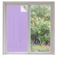 thumbnail image 2 of Purple Window Privacy Film, Modern Pure Lavender Purple Static Cling UV Sun Blocking Tint Film Heat Control Windows Films for Bedroom Bathroom, Window Stickers 35.4"x78.7", 2 of 8
