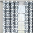 thumbnail image 2 of Modern Jacqueline Jacquard Drapes Grommet Top (Set of 2 Panels), 2 of 2