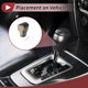 thumbnail image 3 of Cubierta de pomo de cambio antideslizante, protector de manija de cambio para VW Golf 2010-2011, cuero sintético negro y beige, 3 of 6
