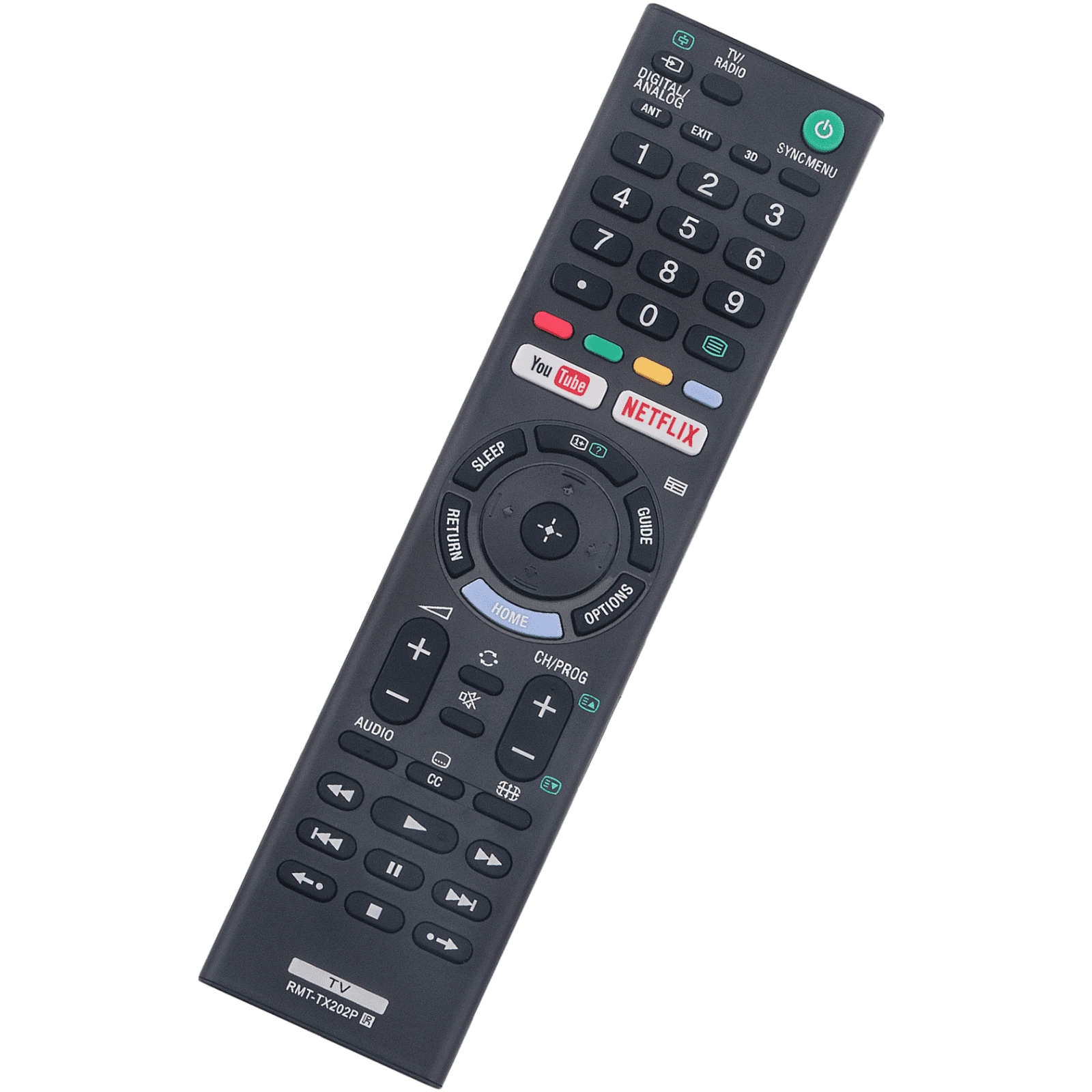 RMTTX202P Replacement Remote Control for Sony Bravia LED TV KDL