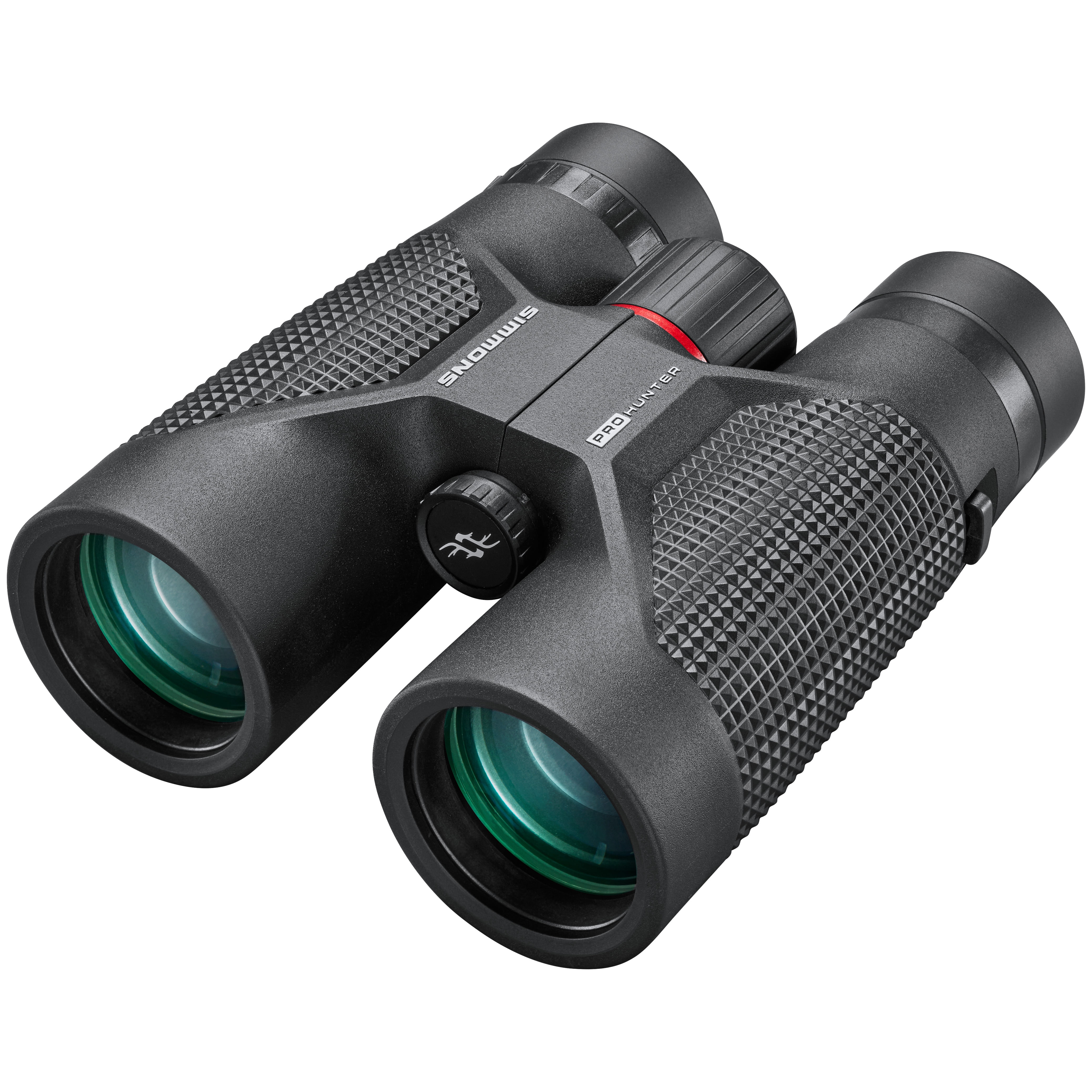 Simmons Pro Hunter Binoculars, 10x42mm, IPX7 Waterproof, Fully Coated Optics, Black, SPH1042