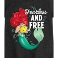 thumbnail image 3 of Disney Princess - Ariel and Flounder Fearless and Free - Girls Fitted Short Sleeve T-Shirt, 3 of 5