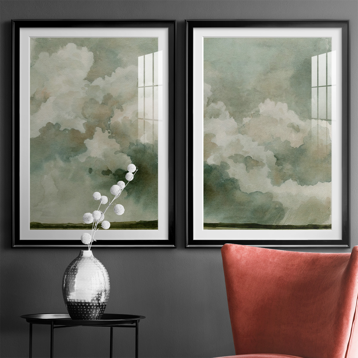 Wexford Home Coming Rain I Premium Framed Print, 18.5" x 24.5" - Ready to Hang, Black (Set of 2)